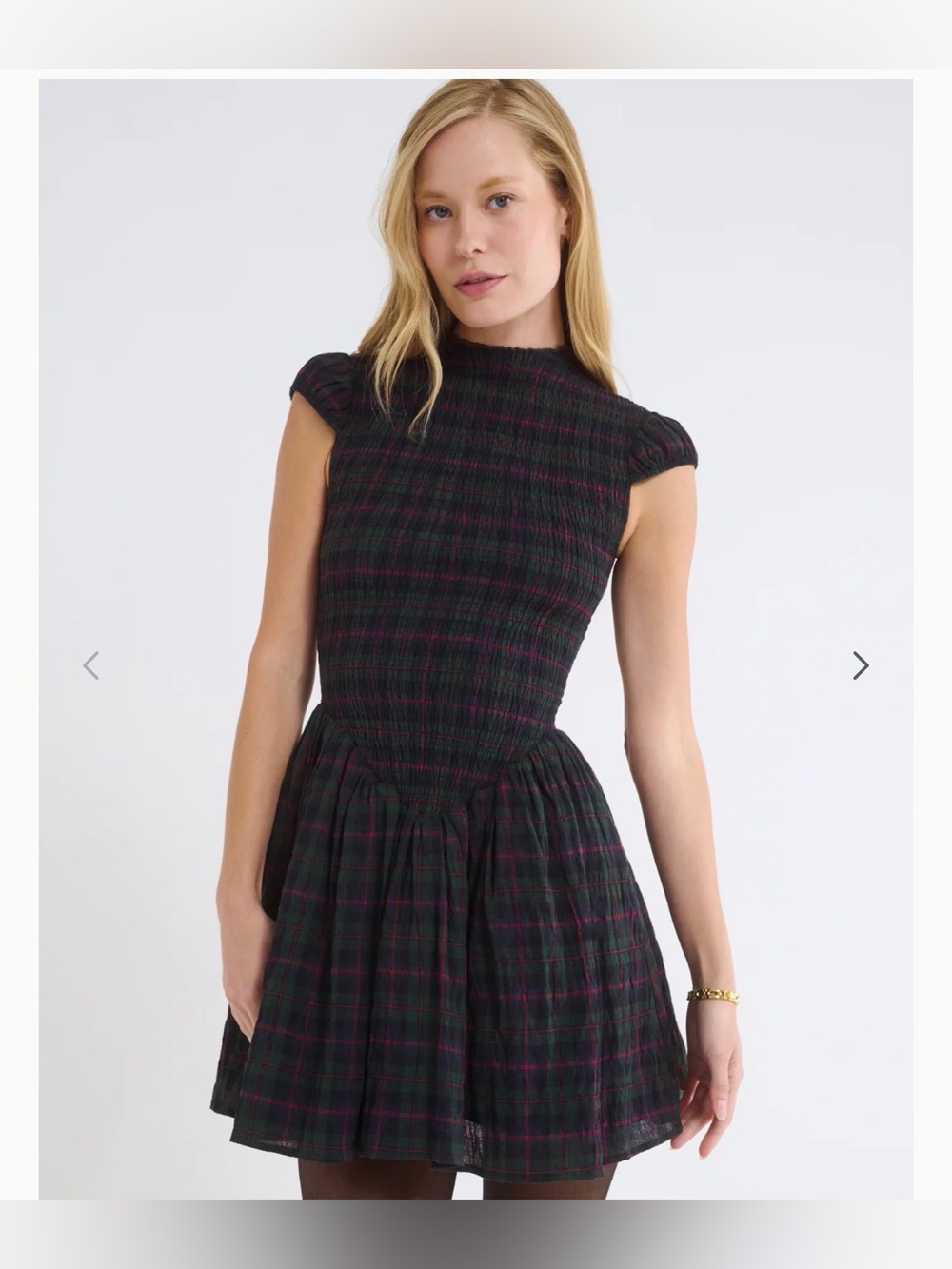 Rumored Barclay plaid dress